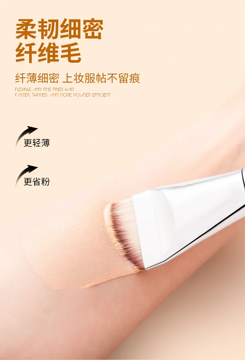 Cross-border oblique head foundation concealer makeup brush mask foundation liquid seamless application professional beauty tools manufacturers wholesale