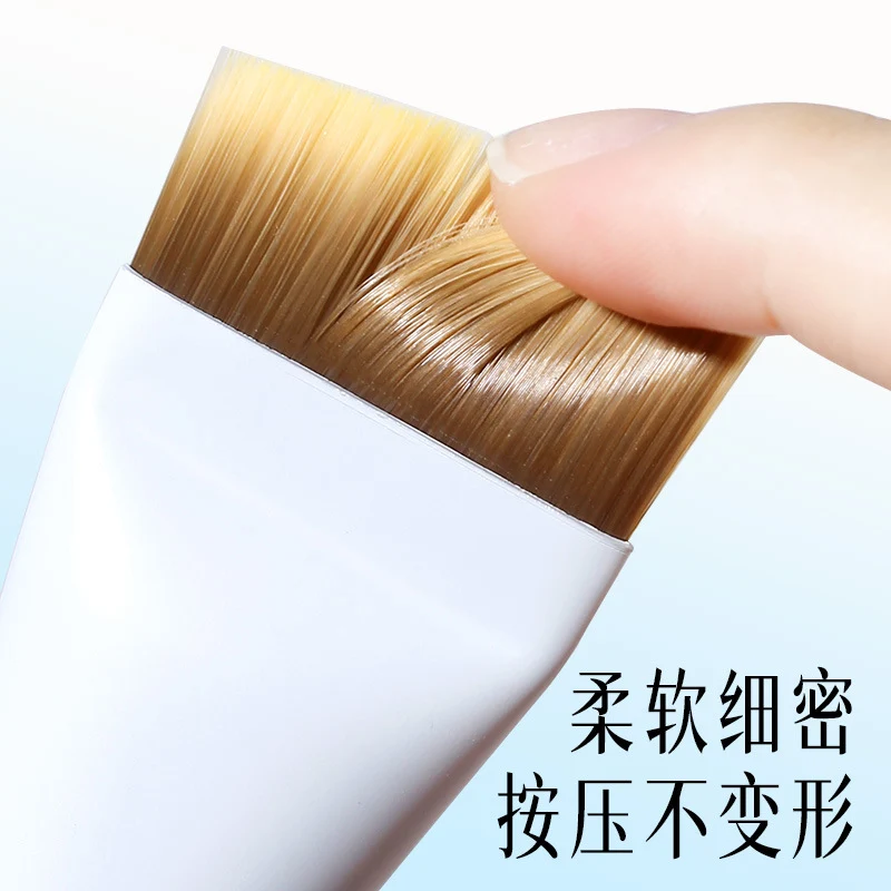 Xixi Flat Foundation Brush Ultra-Thin Flat Head Angled Makeup Brush That Doesn'T Absorb Product Concealer Makeup Brush Beauty Tool for Setting Makeup