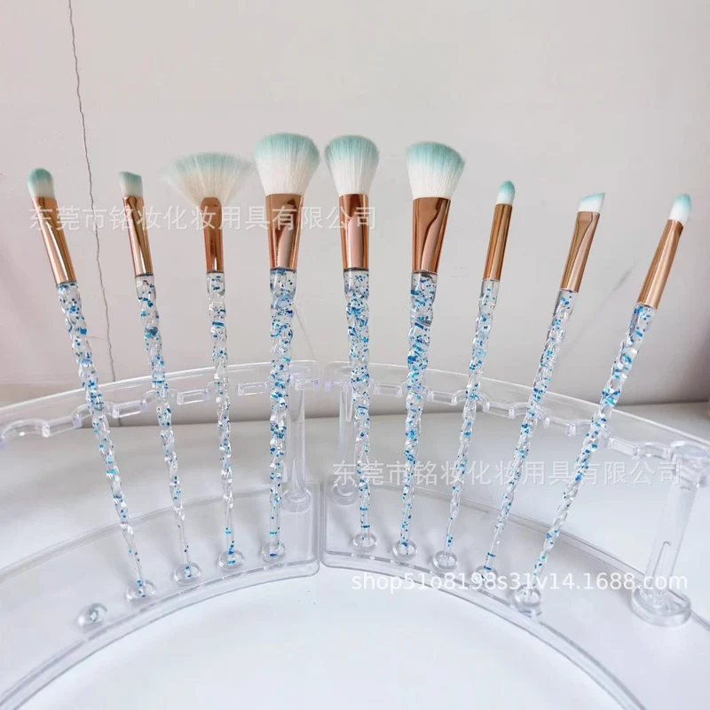 10 Pcs Threaded Makeup Brush Unicorn Makeup Brush suit Multifunctional Full Set Beauty Brush Makeup Tools