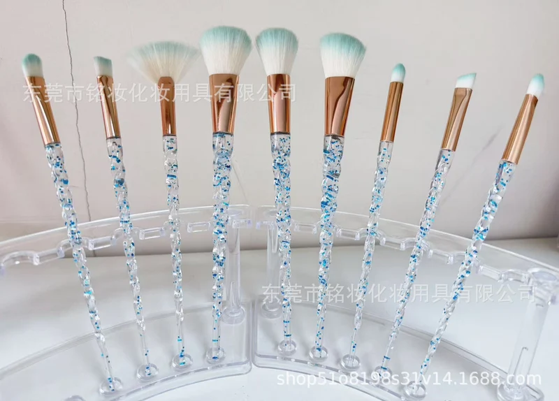 10 Pcs Threaded Makeup Brush Unicorn Makeup Brush suit Multifunctional Full Set Beauty Brush Makeup Tools