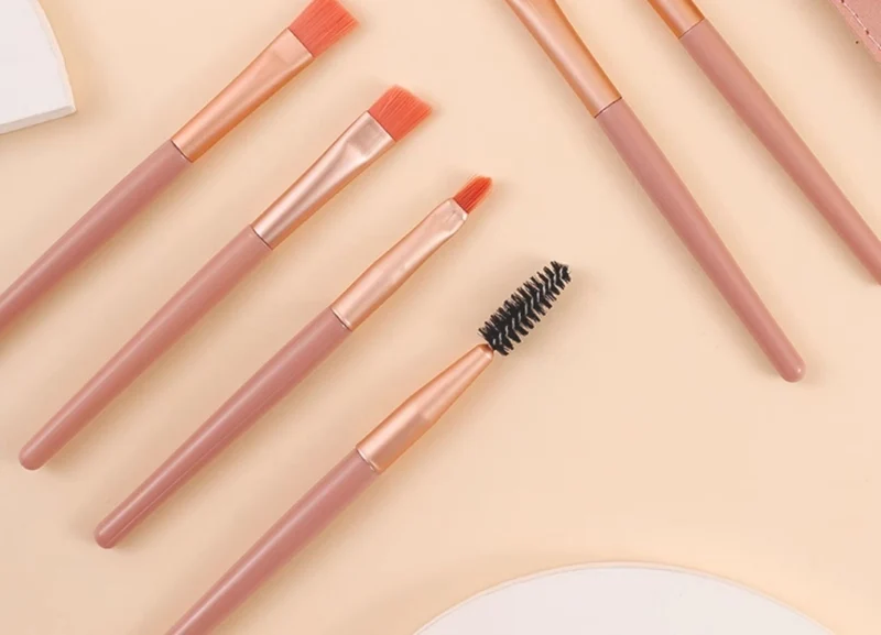 8 makeup brush suit portable short super soft travel blush brush eye shadow brush beauty tools for beginners
