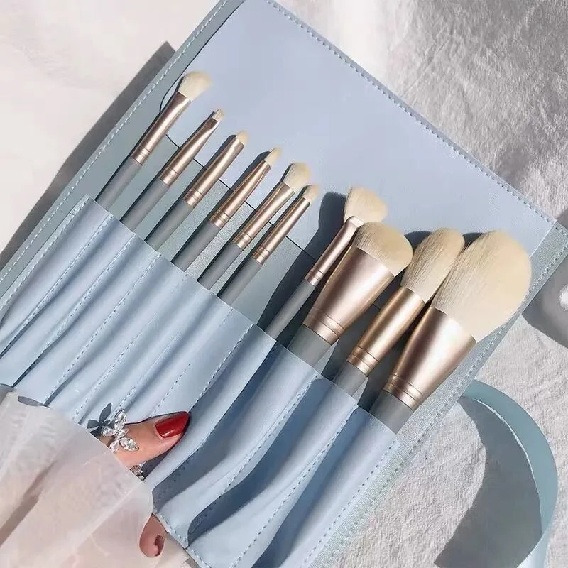 Cangzhou Little Purple Potato Makeup Brush Set Loose Powder Brush Eyeshadow Brush Foundation Brush Portable Beauty Brush Makeup Tools
