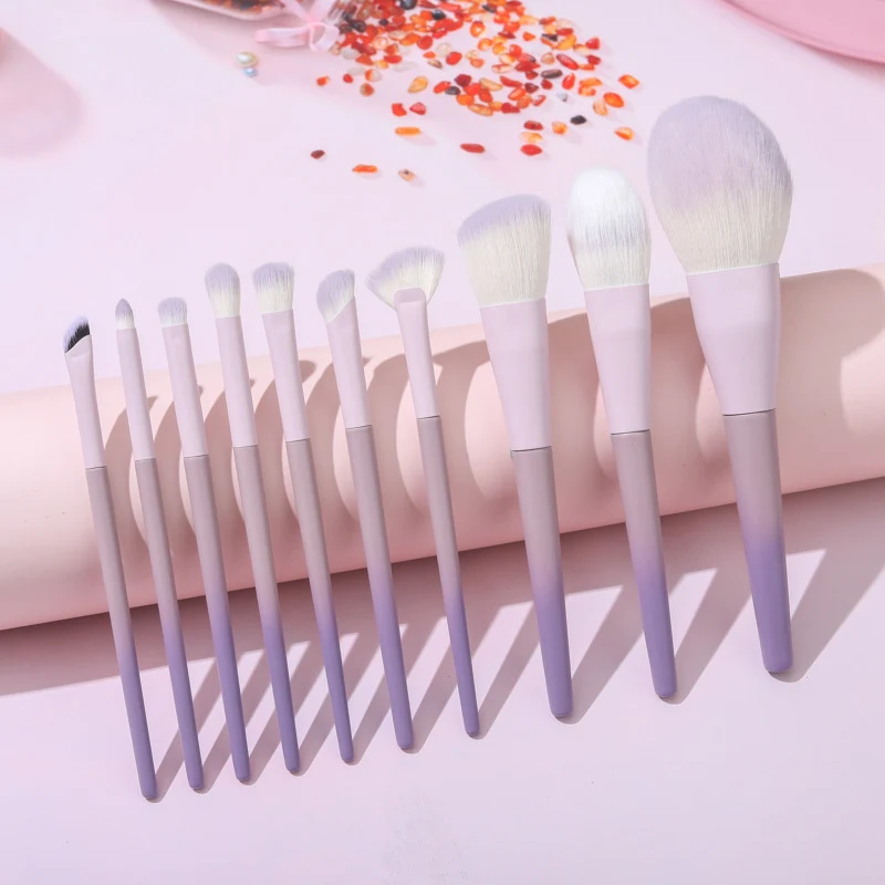 Cangzhou Little Purple Potato Makeup Brush Set Loose Powder Brush Eyeshadow Brush Foundation Brush Portable Beauty Brush Makeup Tools