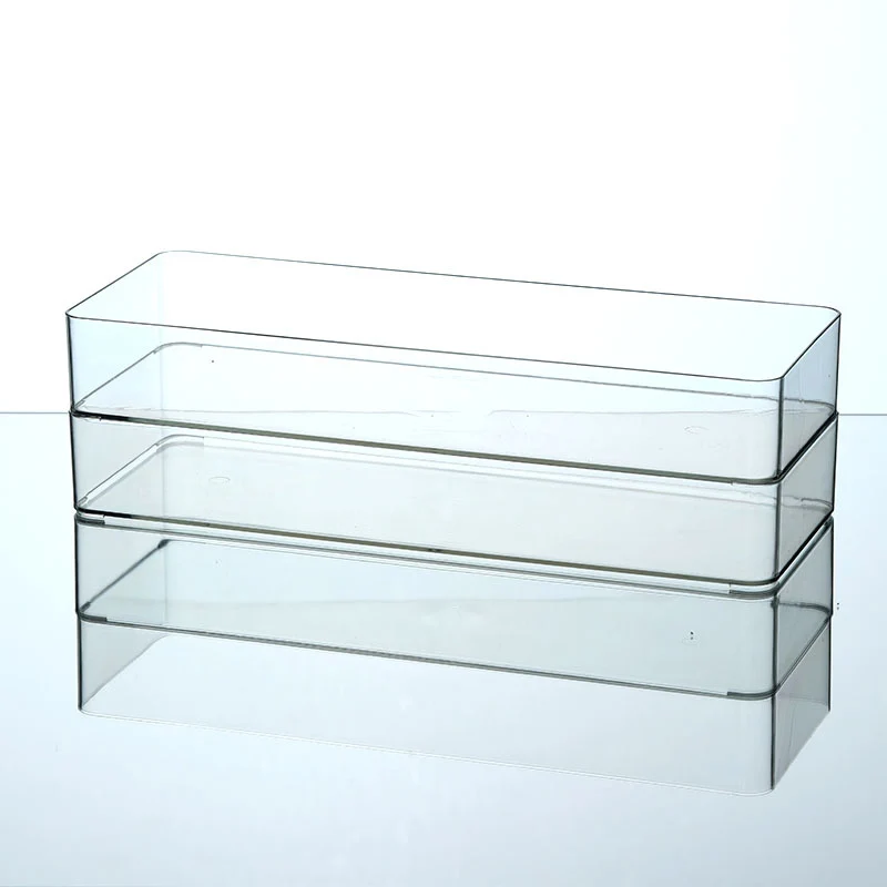Enlarge 40cm Long Transparent Box Narrow Long Square Storage Box 15cm Wide Water-tight Drawer Finishing