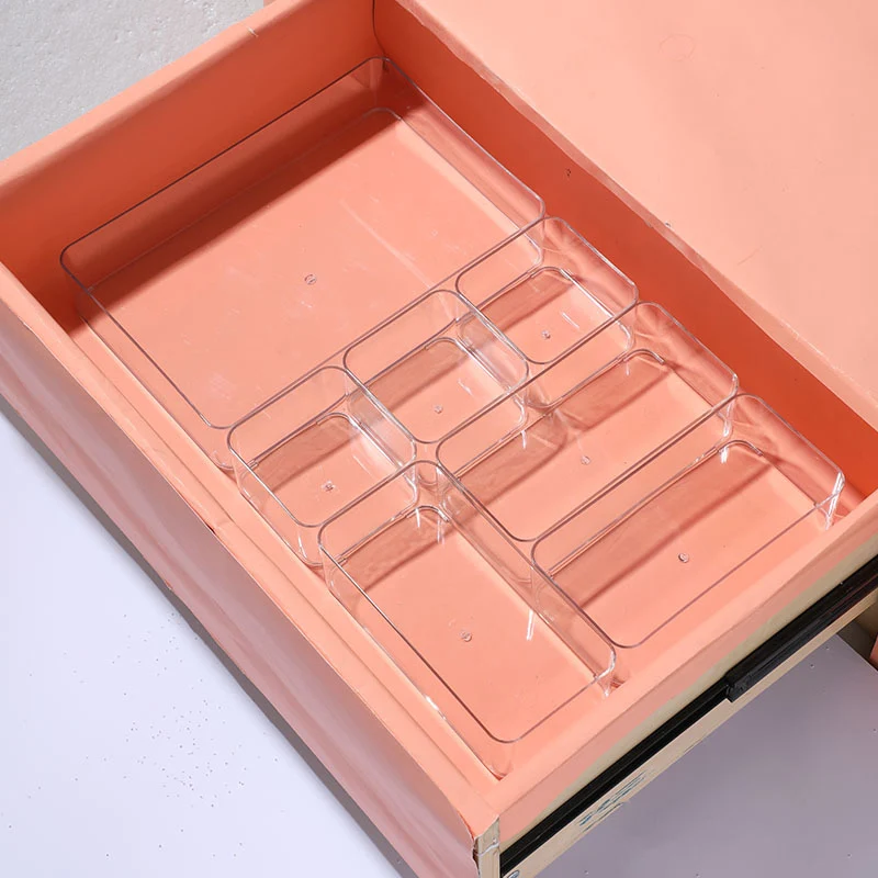 Enlarge 40cm Long Transparent Box Narrow Long Square Storage Box 15cm Wide Water-tight Drawer Finishing