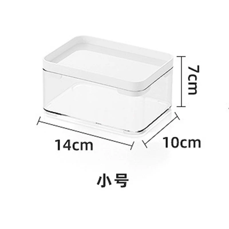Enlarge 40cm Long Transparent Box Narrow Long Square Storage Box 15cm Wide Water-tight Drawer Finishing