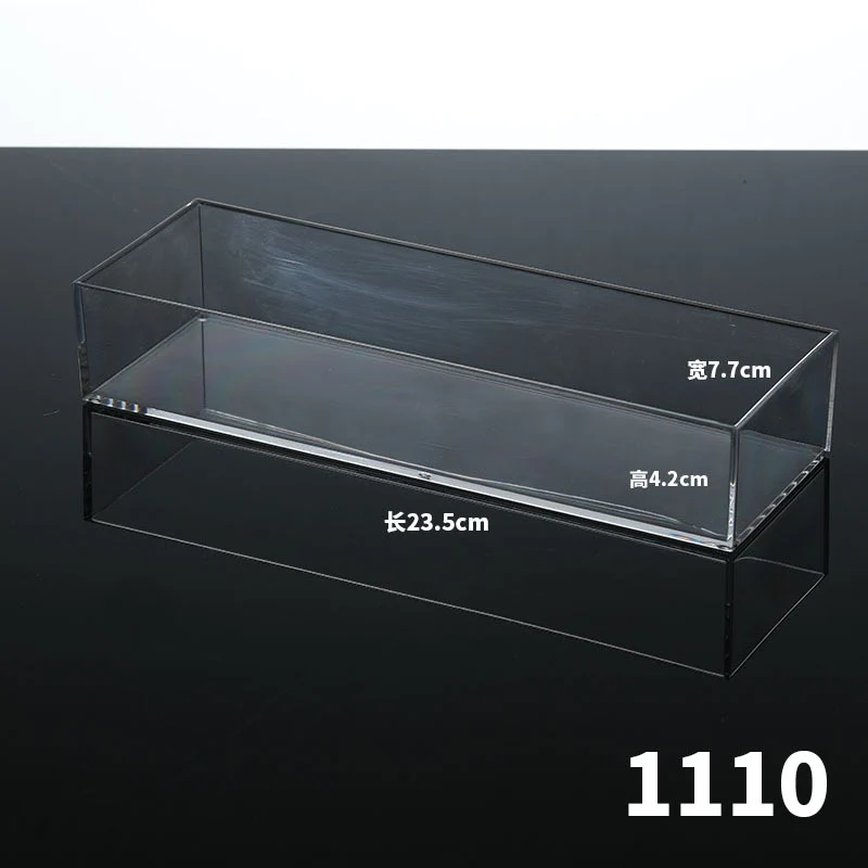 Enlarge 40cm Long Transparent Box Narrow Long Square Storage Box 15cm Wide Water-tight Drawer Finishing