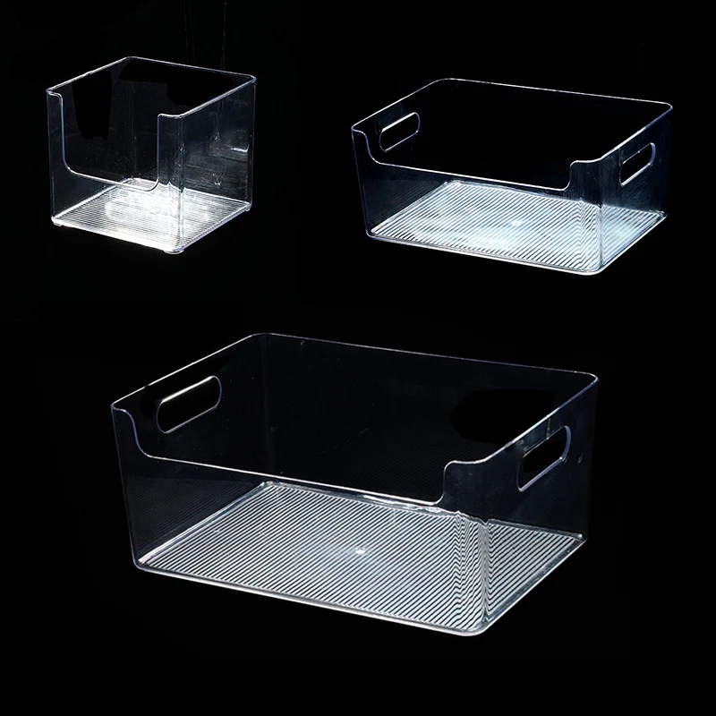 Enlarge 40cm Long Transparent Box Narrow Long Square Storage Box 15cm Wide Water-tight Drawer Finishing