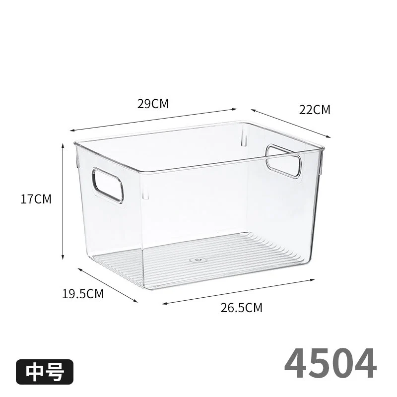 Enlarge 40cm Long Transparent Box Narrow Long Square Storage Box 15cm Wide Water-tight Drawer Finishing