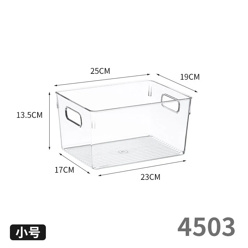 Enlarge 40cm Long Transparent Box Narrow Long Square Storage Box 15cm Wide Water-tight Drawer Finishing