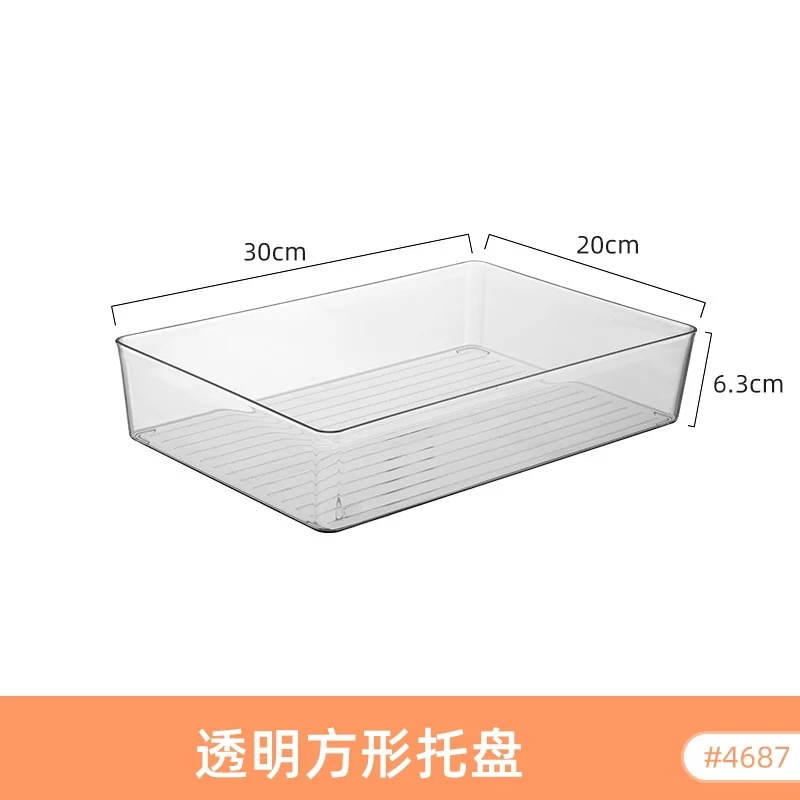 Enlarge 40cm Long Transparent Box Narrow Long Square Storage Box 15cm Wide Water-tight Drawer Finishing