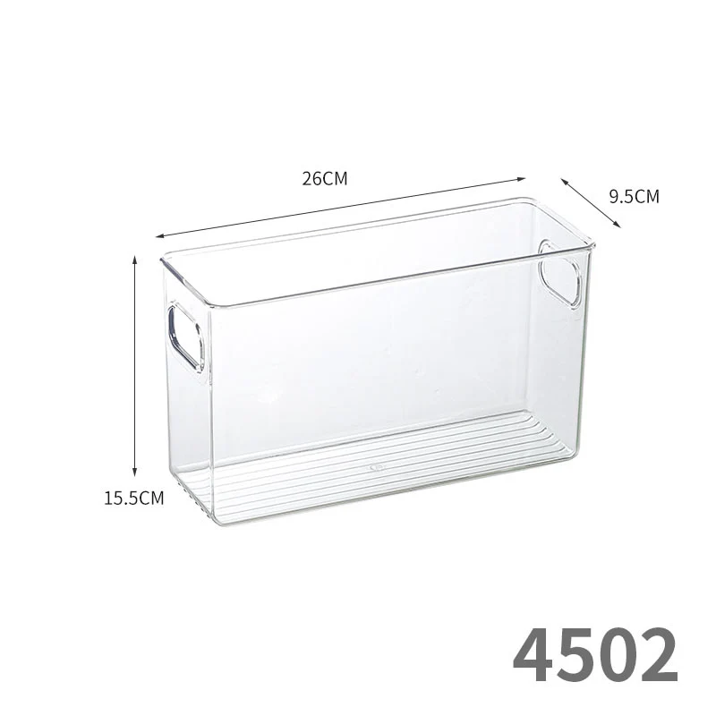 Enlarge 40cm Long Transparent Box Narrow Long Square Storage Box 15cm Wide Water-tight Drawer Finishing