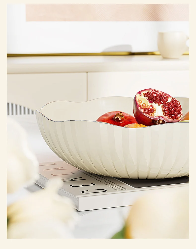 Transparent Fruit Plate, Household Plate, Living Room Display Plate, Transparent Fruit Plate, Ktv Candy and Snack Display Plate, Festive Plate