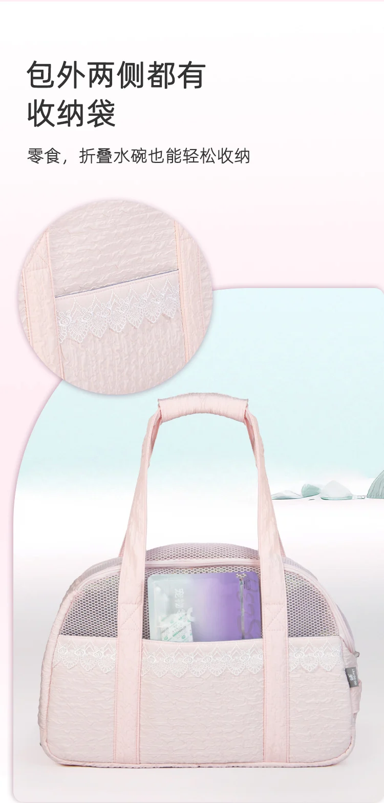 Lace Cat Bag Cat Bag Small Dog Pet Bag Breathable Dog Bag Portable Cat Bag Shoulder Pet Backpack