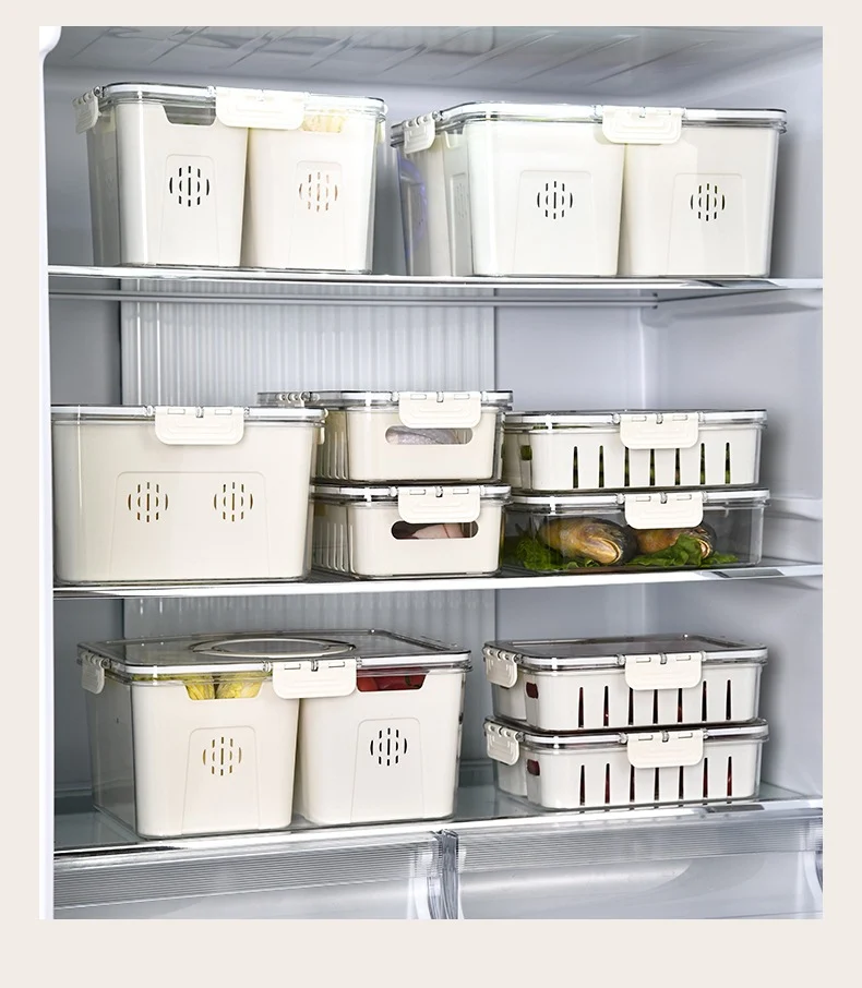 Fresh-Keeping Box Plastic Storage Thickeneded Refrigerator Dust-Proof Finishing Household Artifact Special Kitchen New Plastic Box