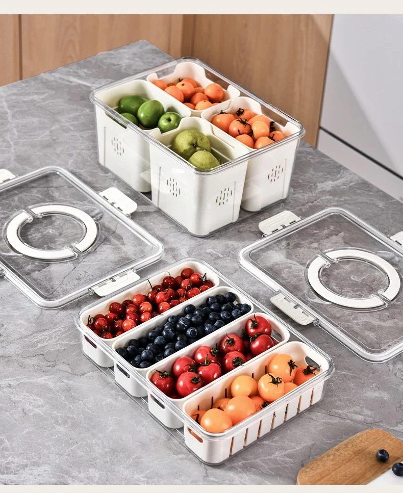 Fresh-Keeping Box Plastic Storage Thickeneded Refrigerator Dust-Proof Finishing Household Artifact Special Kitchen New Plastic Box
