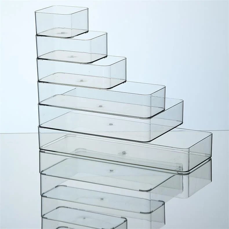 Desktop Storage Box Dormitory Cosmetics Transparent Basket Acrylic Drawer Mask Organizer Box Snack Sundry Storage Rack