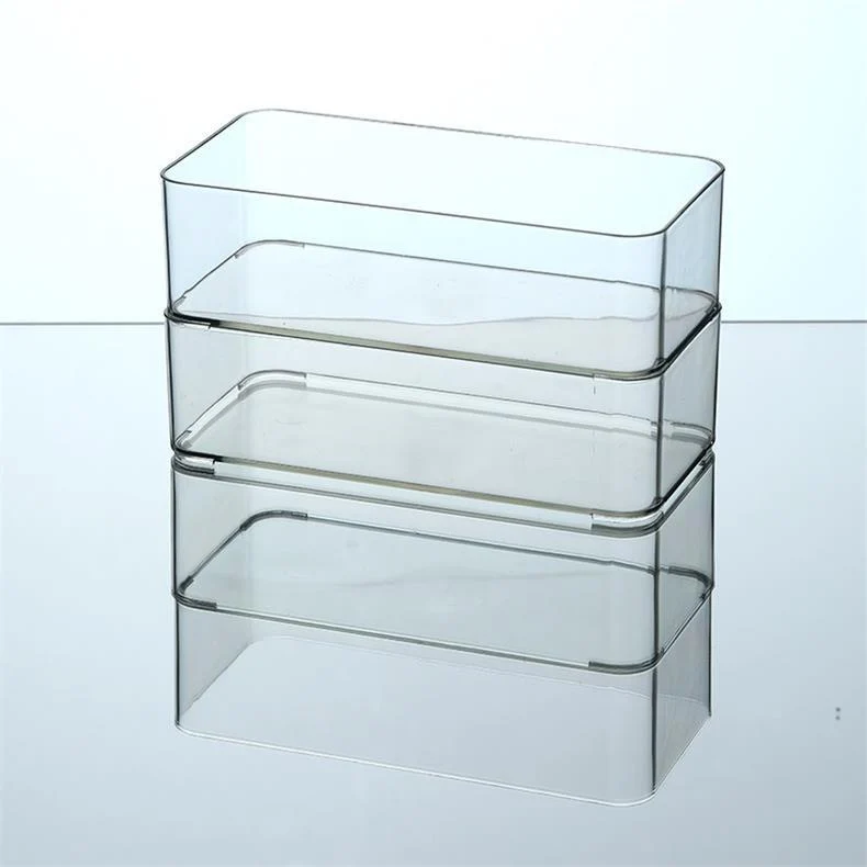 Desktop Storage Box Dormitory Cosmetics Transparent Basket Acrylic Drawer Mask Organizer Box Snack Sundry Storage Rack