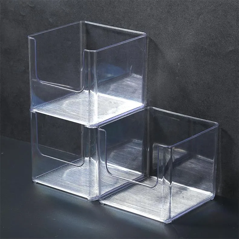 Desktop Storage Box Dormitory Cosmetics Transparent Basket Acrylic Drawer Mask Organizer Box Snack Sundry Storage Rack