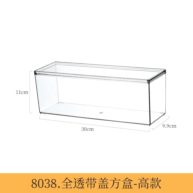 Desktop Storage Box Dormitory Cosmetics Transparent Basket Acrylic Drawer Mask Organizer Box Snack Sundry Storage Rack