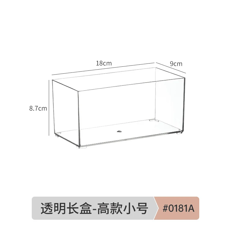 Desktop Storage Box Dormitory Cosmetics Transparent Basket Acrylic Drawer Mask Organizer Box Snack Sundry Storage Rack