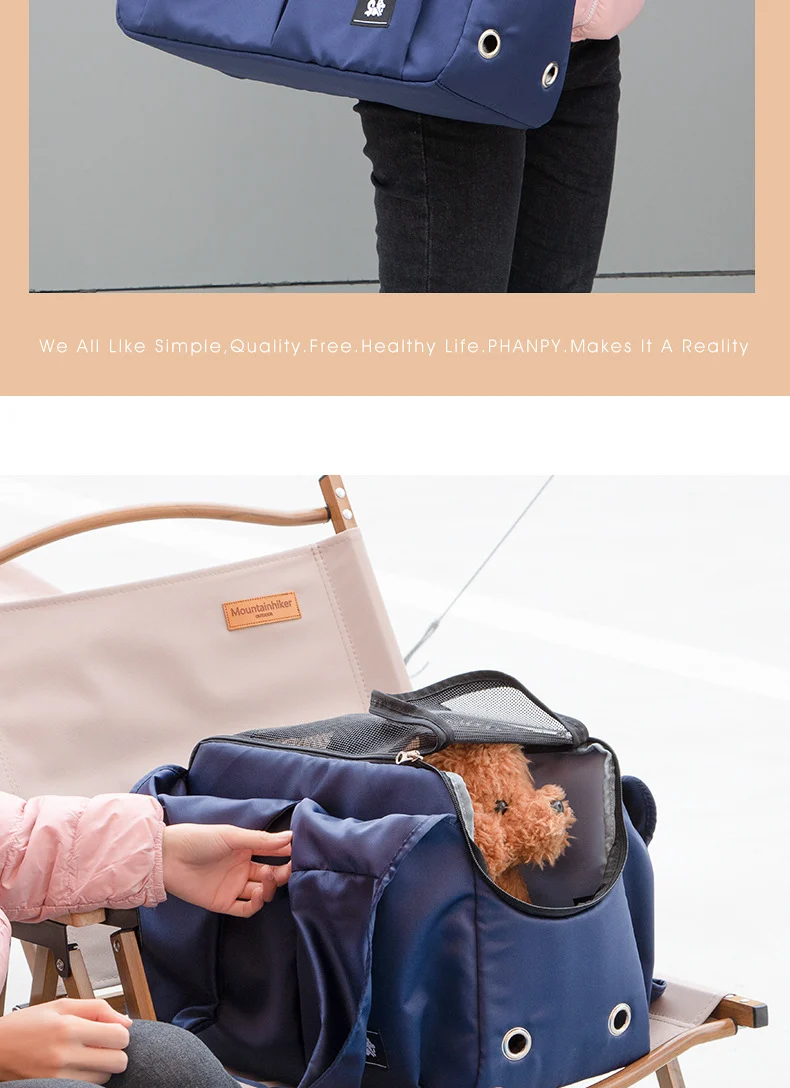 Cat Bag Outgoing Portable Pet Bag Large Capacity Breathable Cat Backpack with Dog One-Shoulder Handbag Soft