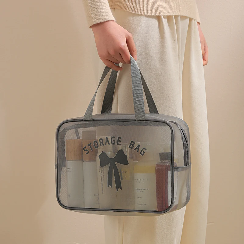 Bath Bag, Satchel Basket, Toiletry Bag, Men's Toothbrush Supplies, Mesh Bath Bag, Travel Swimming Storage, Waterproof