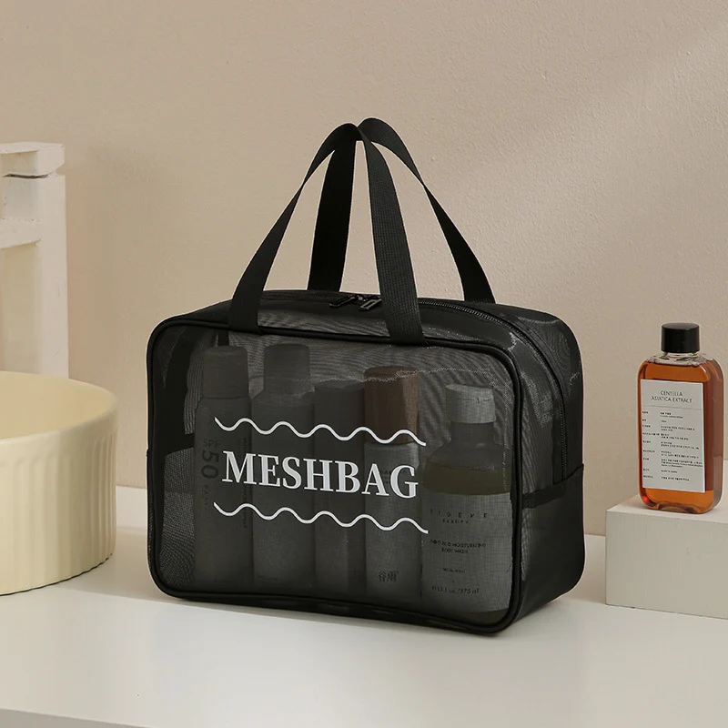 Bath Bag, Satchel Basket, Toiletry Bag, Men's Toothbrush Supplies, Mesh Bath Bag, Travel Swimming Storage, Waterproof