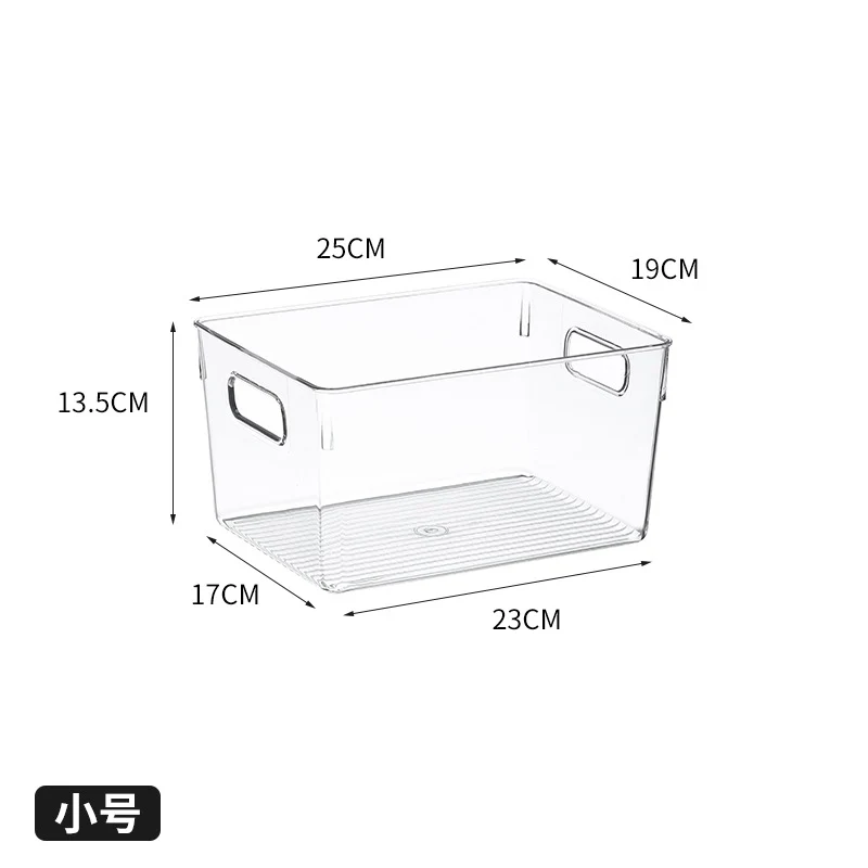 Multi-size Transparent Refrigerator Storage Box Snacks and Sundries Storage Box Cosmetic Finishing Multifunctional Transparent Superposable