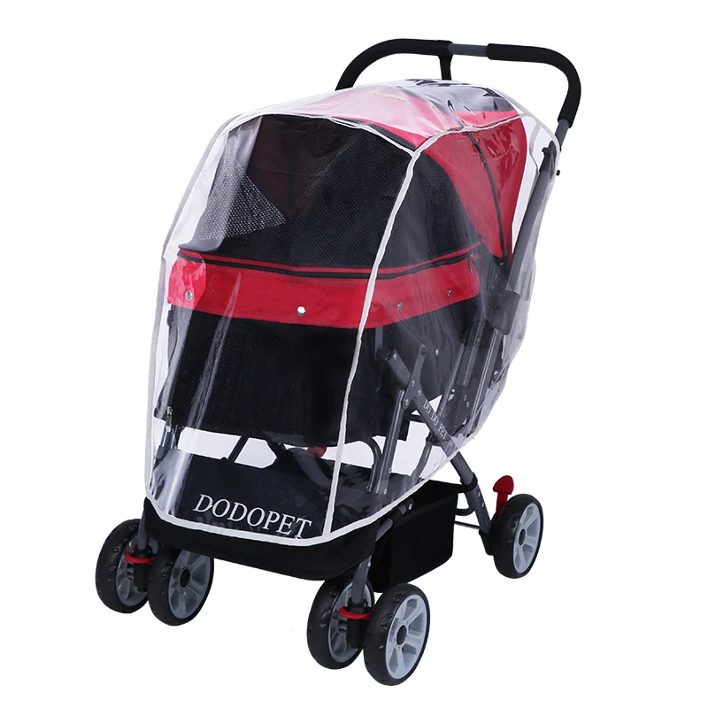Dodopet Universal Pet Stroller Rain Cover Stroller Raincoat Dog Stroller Rain Cover Warm and Weatherproof