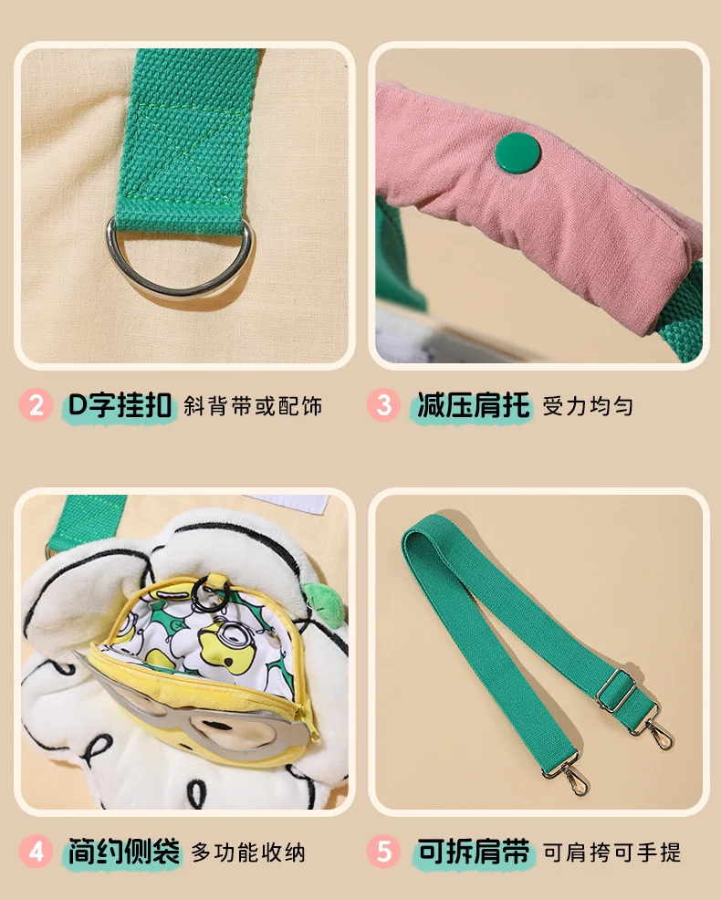 Minions Minion Pet Backpack Cat Outing Bag Pet Small and Medium-Sized Dog Outing Portable Dog Backpack