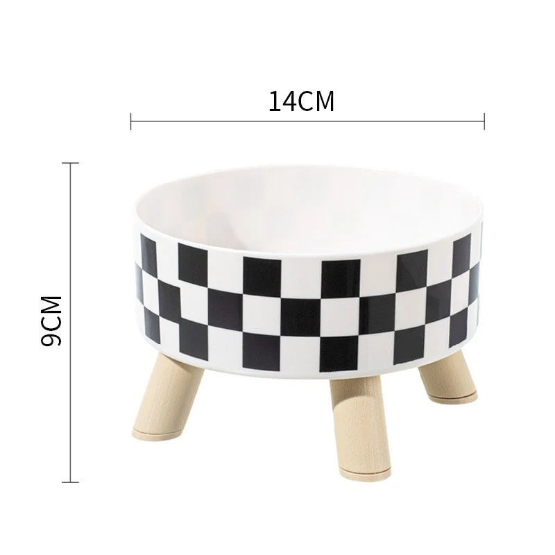 Pet Bowl Anti-overturning Cat Bowl Pet Stainless Steel Dog Bowl Cat Neck Protection High Foot Bowl Dog Food Utensils Cross-border New