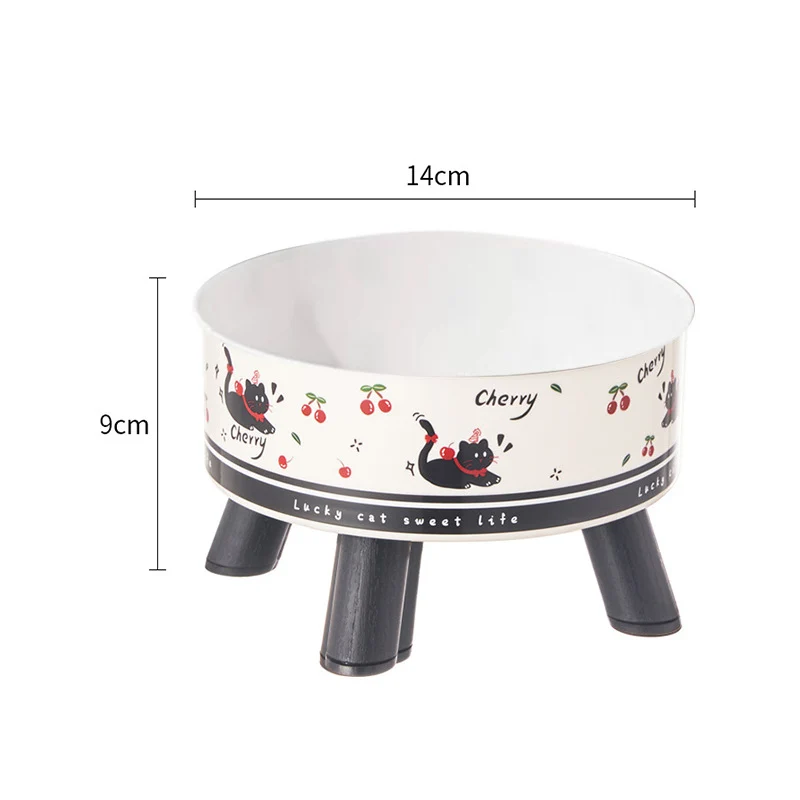 Pet Bowl Anti-overturning Cat Bowl Pet Stainless Steel Dog Bowl Cat Neck Protection High Foot Bowl Dog Food Utensils Cross-border New