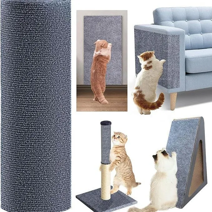 Cross-border Trimmable Self-adhesive Carpet Mat Suitable for Cat Tree Rack Furniture Step Cat Grab Column Covering Pet Supplies