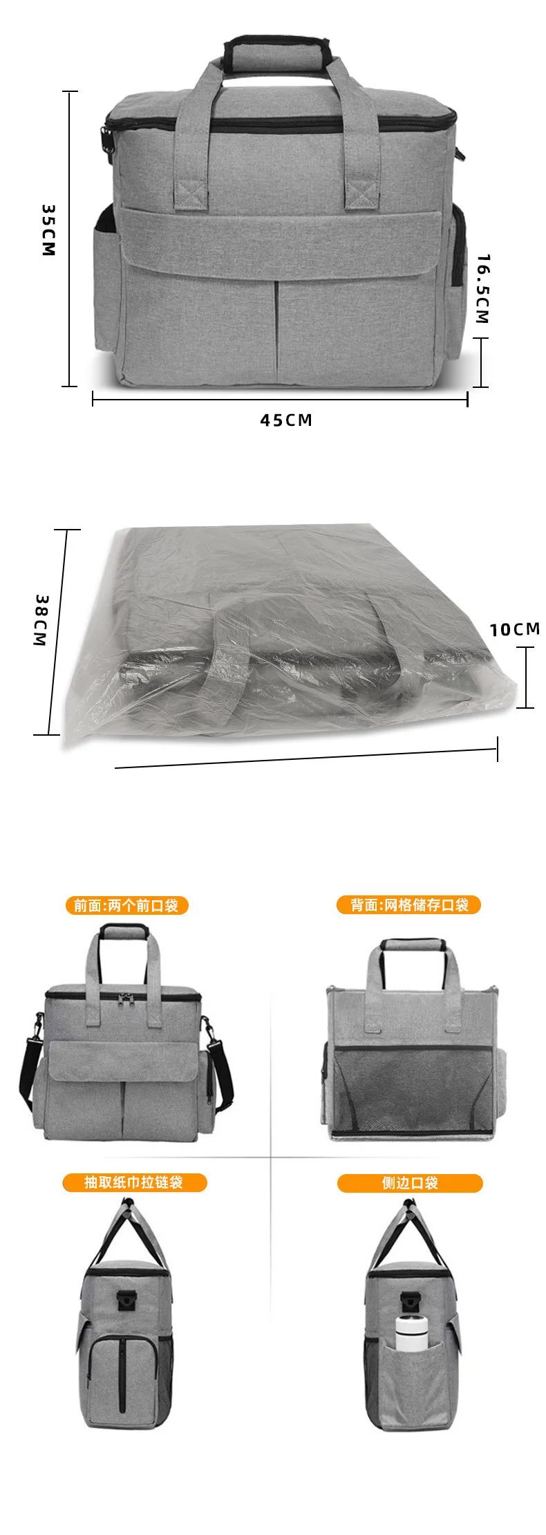 Large-Capacity Dog Food and Cat Food Backpack, Pet Travel Bag, Foldable Snack Bag, Dog Bag, Cat Bag, Portable Cross-Body Bag