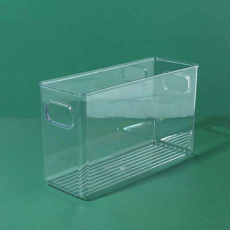 Desktop Storage Box Drawer Built-in Partition Transparent Acrylic Narrow Long Rectangular Cosmetic Workstation Kitchen