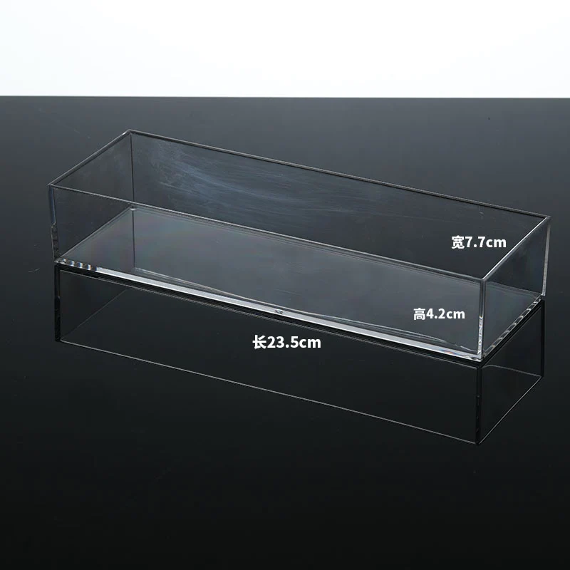 Desktop Storage Box Drawer Built-in Partition Transparent Acrylic Narrow Long Rectangular Cosmetic Workstation Kitchen