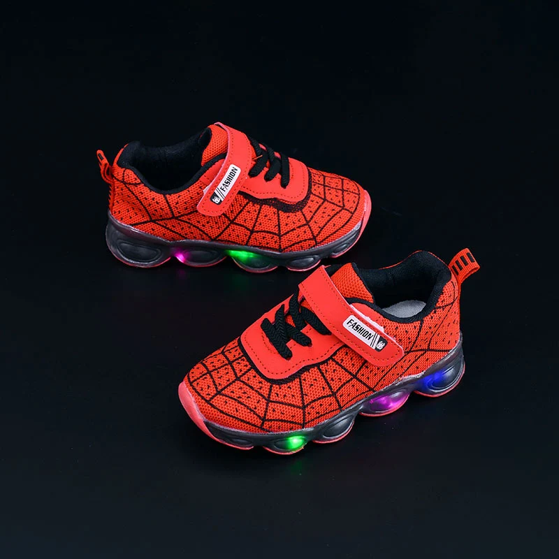 Spring and Autumn Kidsren's Shoes, Kidsren's Luminous Light Shoes, Men's and Women's Running Shoes, Baby Flash Shoes, Led Light-Up Sports Shoes, Mesh