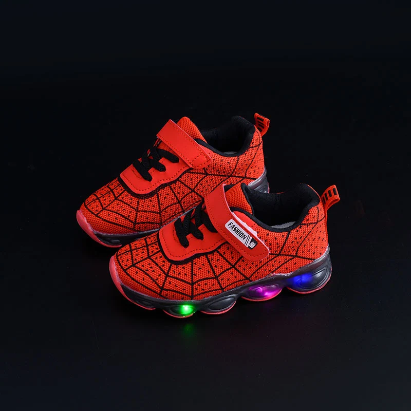 Spring and Autumn Kidsren's Shoes, Kidsren's Luminous Light Shoes, Men's and Women's Running Shoes, Baby Flash Shoes, Led Light-Up Sports Shoes, Mesh