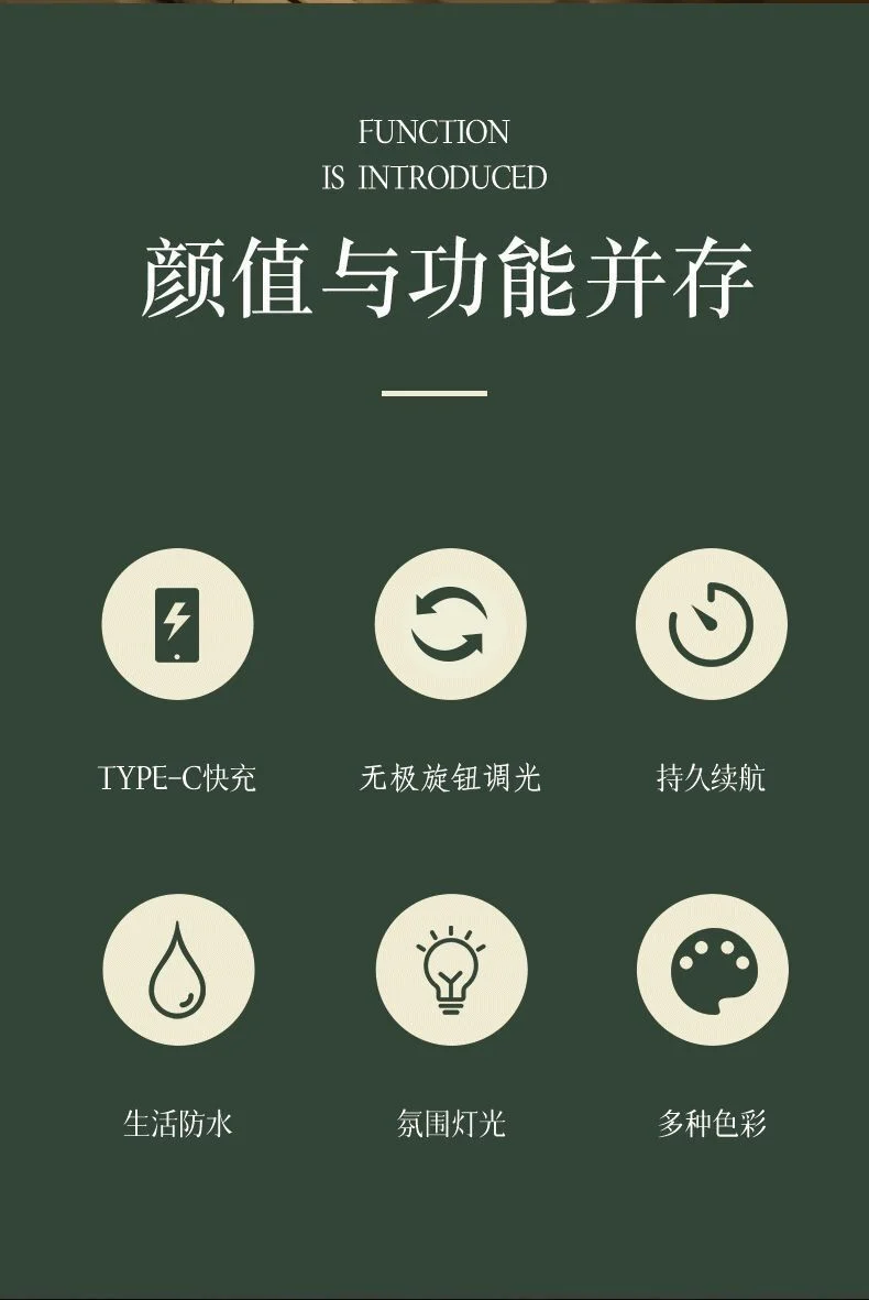 Retro camping light LED ceiling light tent light horse light strong light portable charging portable light multifunctional camping light
