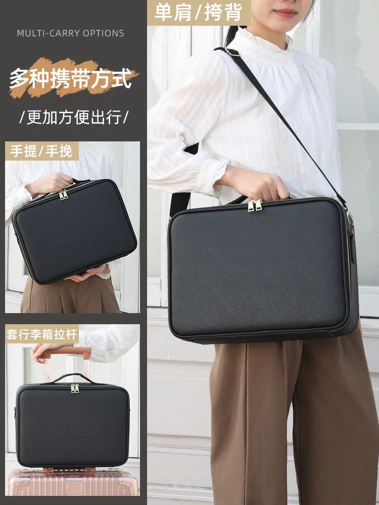 Makeup Case with Light and Mirror, Led Makeup Bag, Large Capacity Makeup Box, Storage Box, Storage Bag, Multifunctional