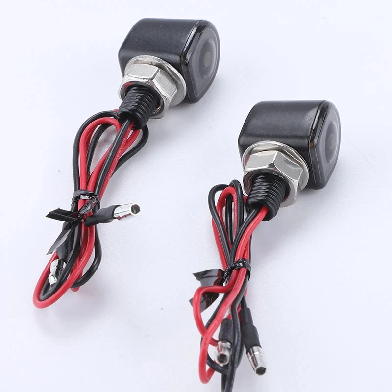 Harley Motorcycle Modified Retro Metal Led Turn Signal Hidden Finger Light Mini Direction Light 12V Indicator Light