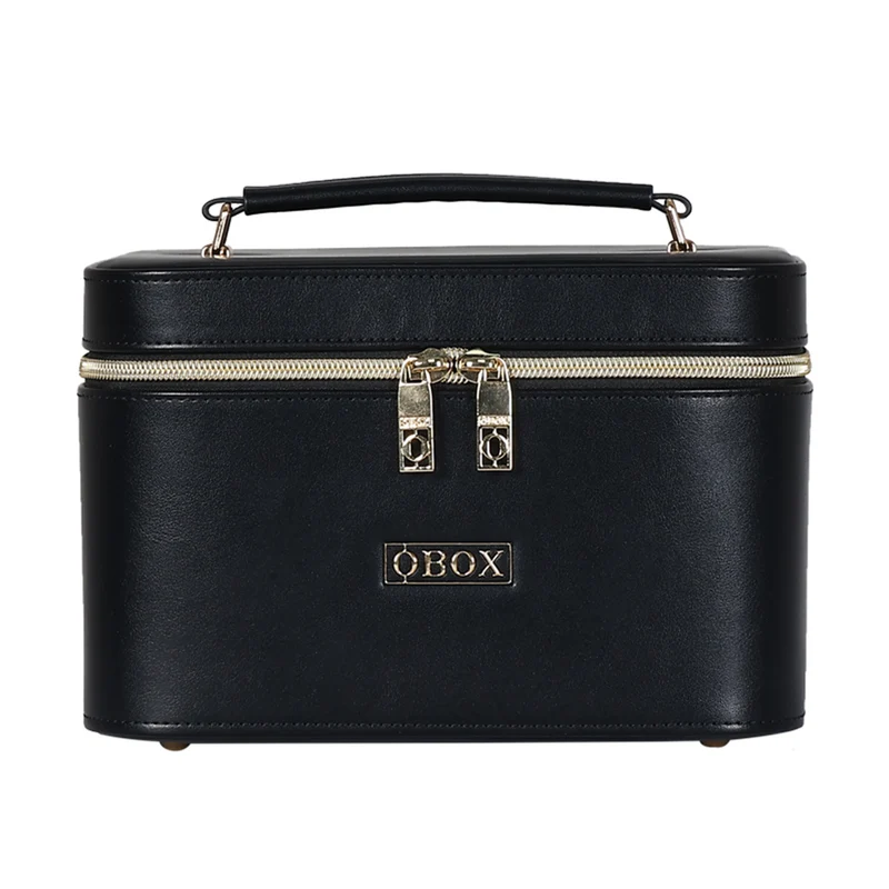 Cross-Border Led Mirror Travel Makeup Bag, Makeup Mirror, Cosmetics Portable Large-Capacity Makeup Case, Hand-Held Beauty Bag