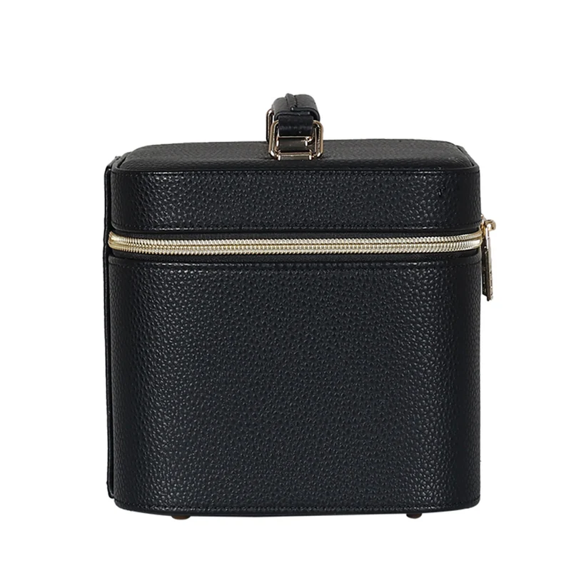 Cross-Border Led Mirror Travel Makeup Bag, Makeup Mirror, Cosmetics Portable Large-Capacity Makeup Case, Hand-Held Beauty Bag