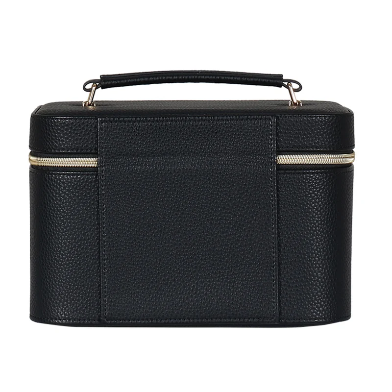 Cross-Border Led Mirror Travel Makeup Bag, Makeup Mirror, Cosmetics Portable Large-Capacity Makeup Case, Hand-Held Beauty Bag