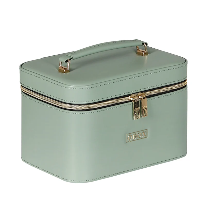 Cross-Border Led Mirror Travel Makeup Bag, Makeup Mirror, Cosmetics Portable Large-Capacity Makeup Case, Hand-Held Beauty Bag