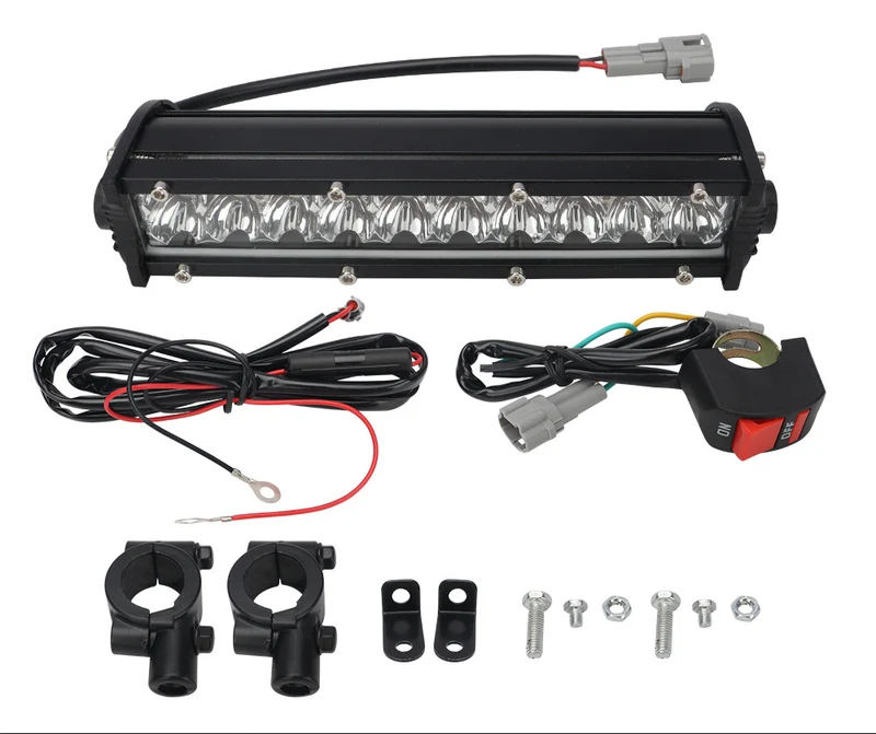 High-Brightness Led Work Spotlight, 20-Lamp Work Light, Double-Row Strip Light, Off-Road Vehicle Car Modified License Plate Light