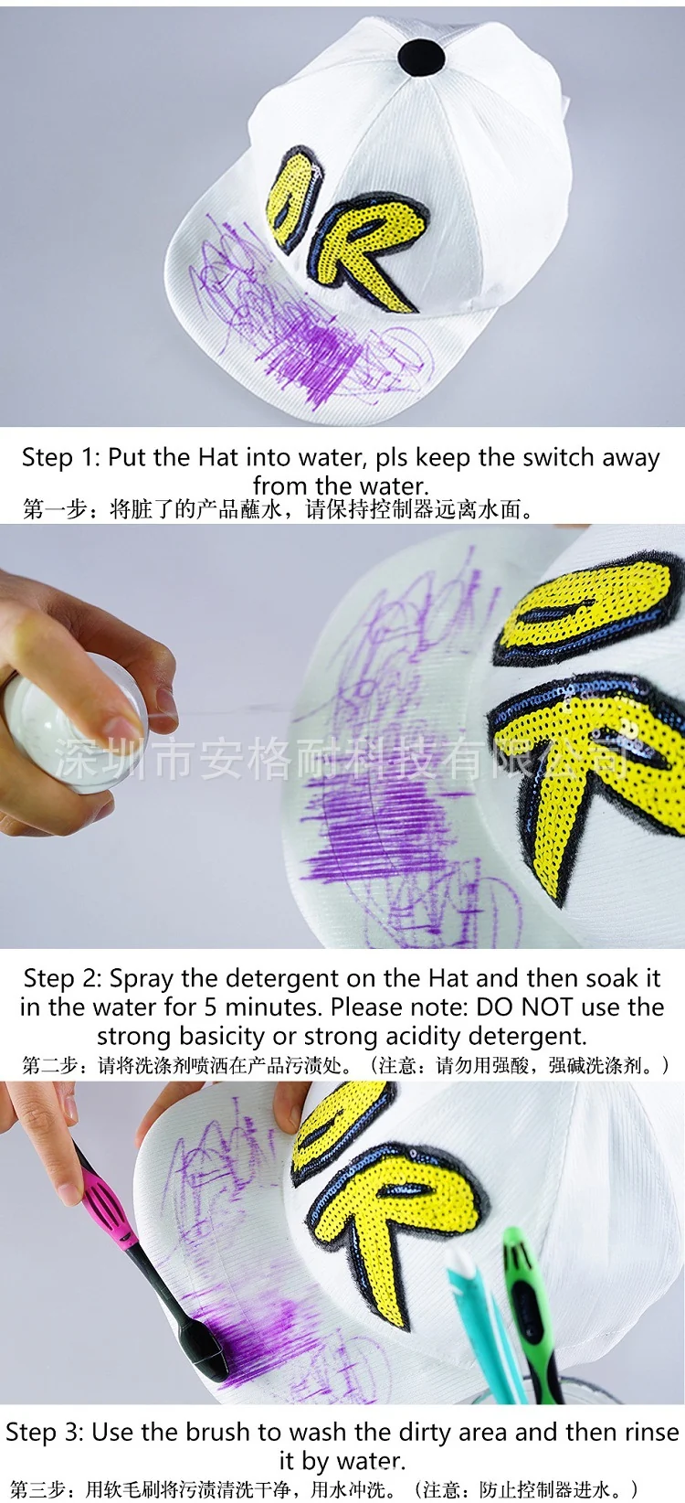 Cross-border charging LED fiber cap LED light knitted hat autumn and winter night running with light luminous hat