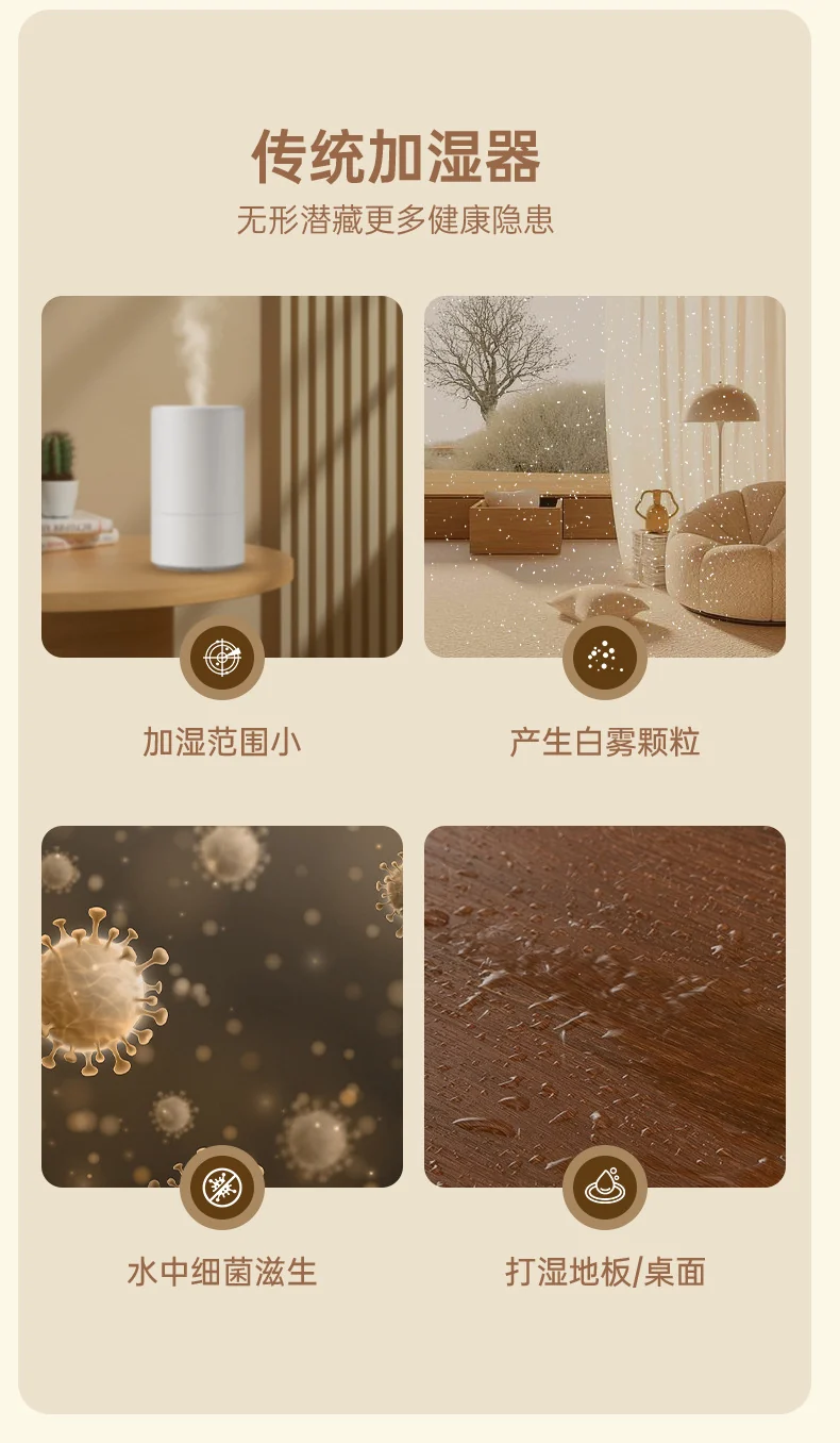 Cross-Border Desktop Humidifier for Home Bedroom Extra Large Capacity Ambient Light Double Nozzle Extra Large Mist Volume Sprayer Dropshipping