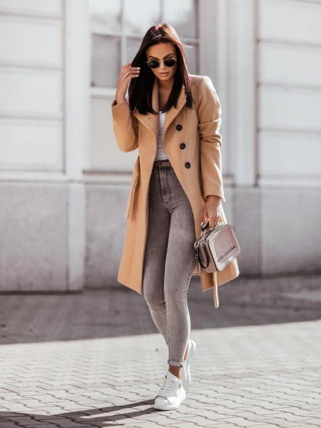 2026 Autumn/Winter European and American New Cross-Border Women's Clothing Amazon Woolen Coat Solid Color Tie-Up Mid-Length Woolen Jacket